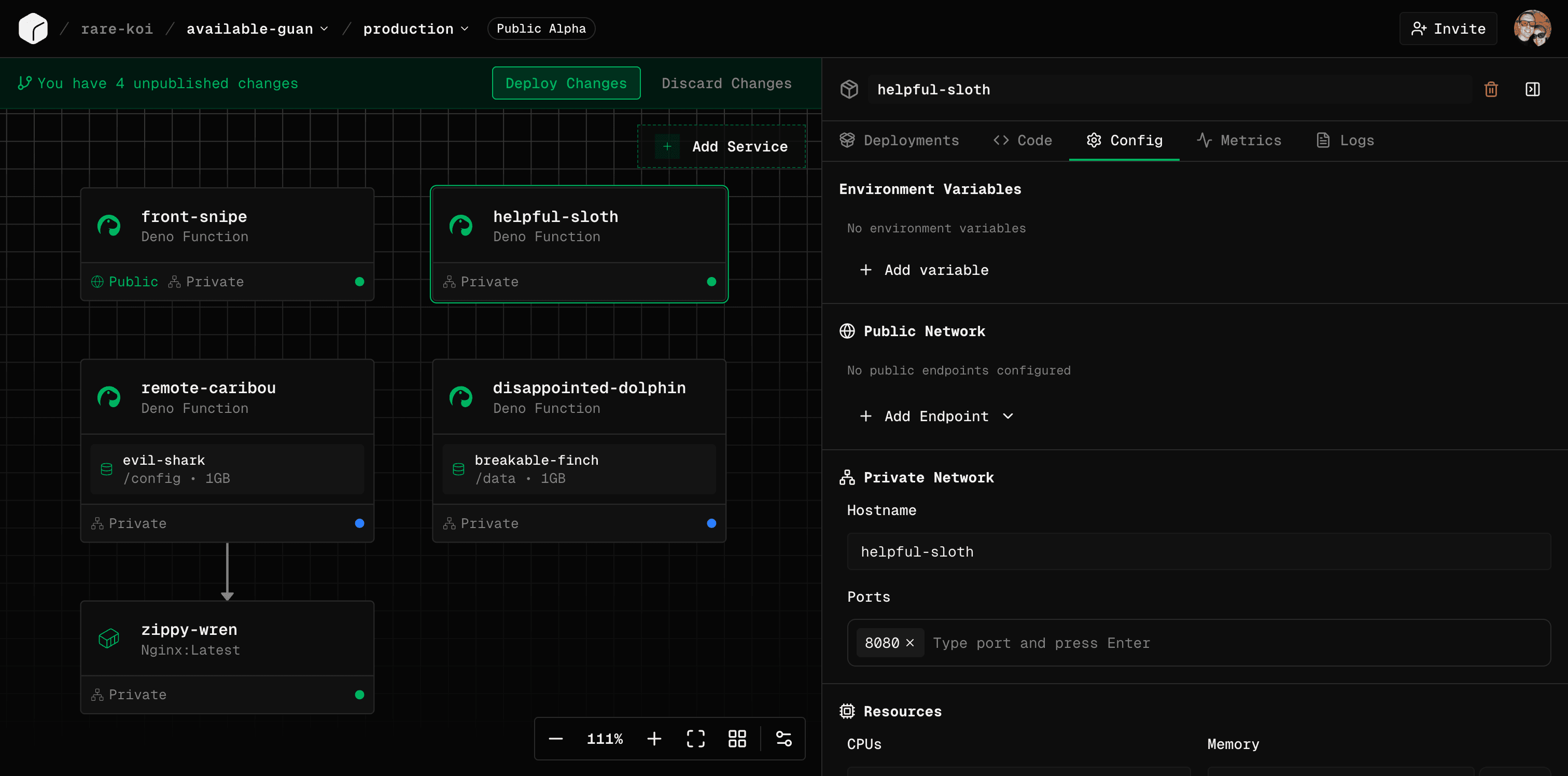 Screenshot of the Suga Project Editor