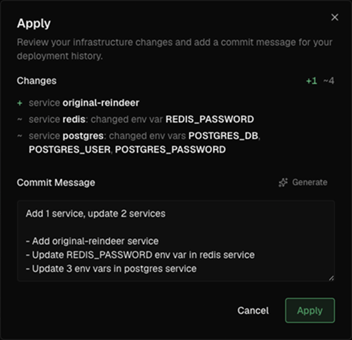 The redesigned review changes